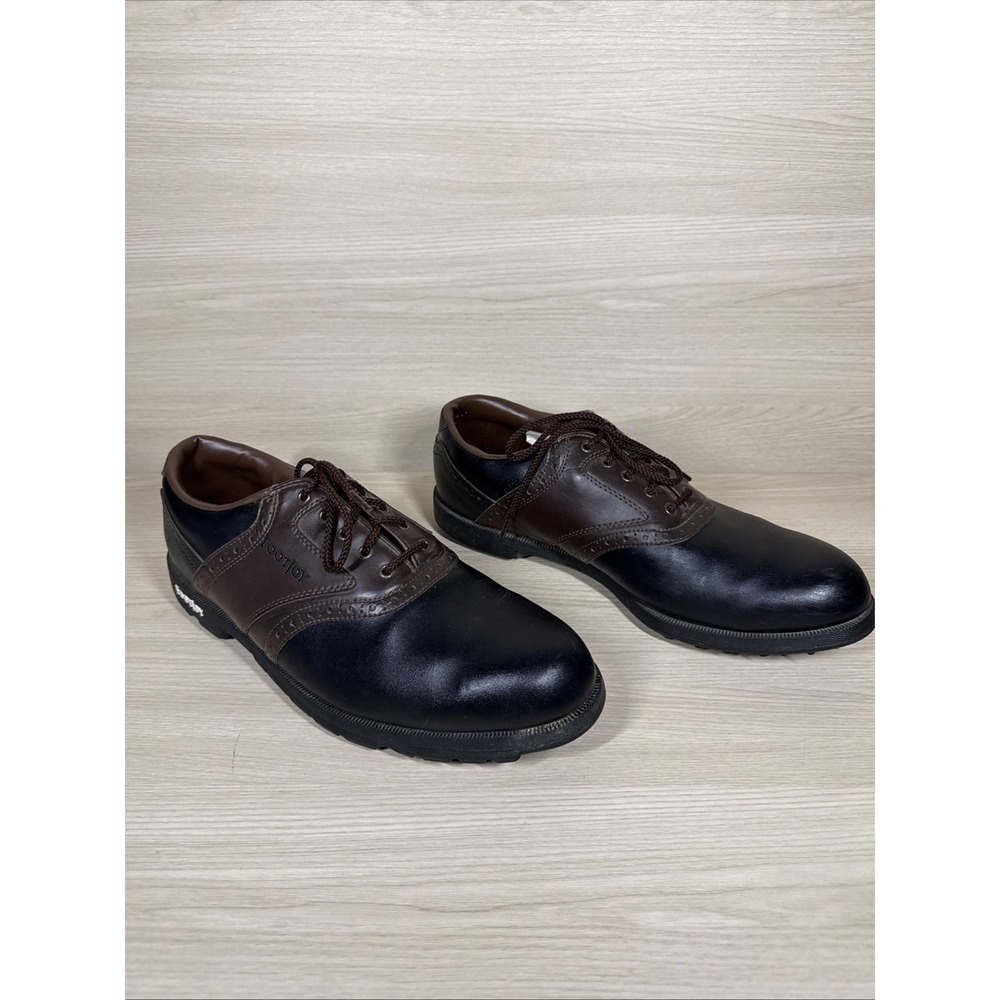 FootJoy Syn-Leather Golf Shoes 11.5‎ M 45575 Men's GreenJoys Black Brown Soft